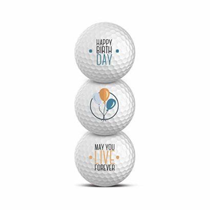 Titleist Pro V1  Golfbälle 3er Pack Motiv Happy Birthday
