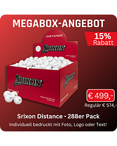Srixon Distance Megabox Angebot individuell bedruckt