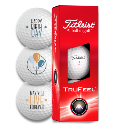 Titleist Trufeel "Happy Birthday" Golfbälle 3er Set