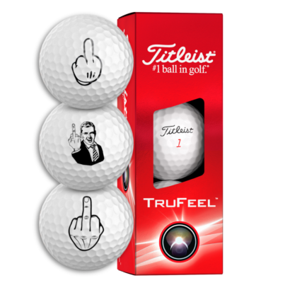 Titleist Trufeel Fuck-You Scherz Golfbälle 3er Pack