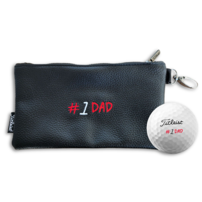 Premium Golfbälle Vatertag – Geschenk für Papa mit #1 Dad Design