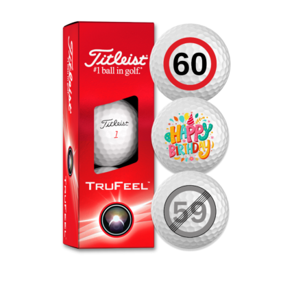 60. Geburtstag Golfbälle Titleist Trufeel