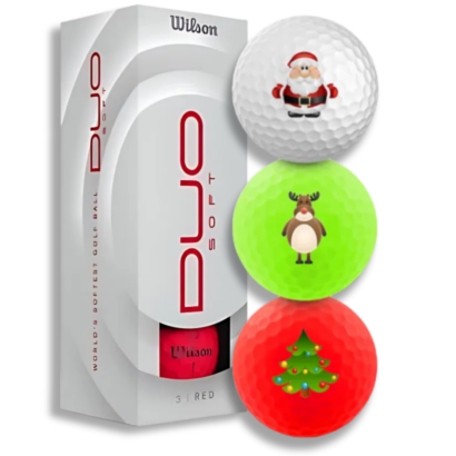 Wilson Duo Soft Xmas Golfbaelle 3er Pack