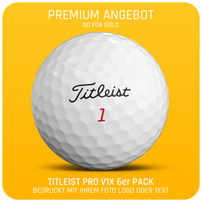 Titleist Pro V1X Golfbälle 6er Pack - individuell bedruckt