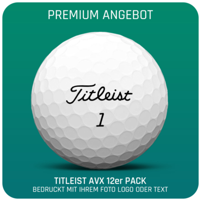 Titleist AVX Golfball 12er Pack - Individuell Bedruckt