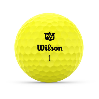 Wilson Staff Duo Soft Gelb - Individuell Bedruckt