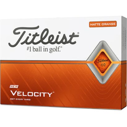 Titleist Velocity matte orange 2020 - 12er Pack