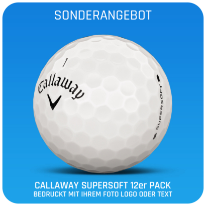 Callaway Supersoft Golfball 12er Pack SONDERANGEBOT- individuell bedruckt