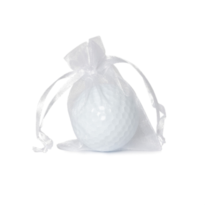 Geschenkbeutel für Golfbälle - einfarbig - einzeln verpackt