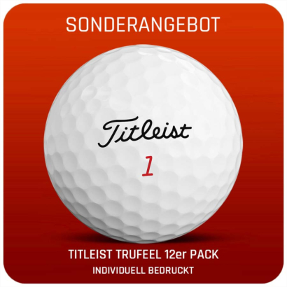 Titleist TruFeel Golfball 12er Pack SONDERANGEBOT- Individuell Bedruckt