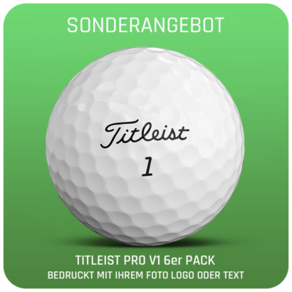 Titleist Pro V1 Golfbälle-6er Pack- individuell bedruckt