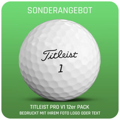 Titleist Pro V1 Golfball 12er Pack SONDERANGEBOT- individuell bedruckt
