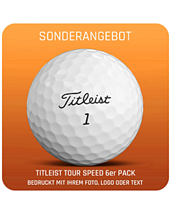 Titleist Tour Speed Golfbälle-6er Pack- individuell bedruckt