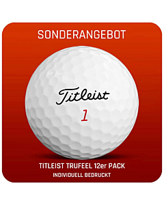 Titleist TruFeel Golfball 12er Pack SONDERANGEBOT- Individuell Bedruckt