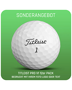 Titleist Pro V1 Golfball 12er Pack SONDERANGEBOT- individuell bedruckt