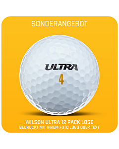 Wilson ULTRA Distance Golfbälle 12 Pack lose - Individuell Bedruckt