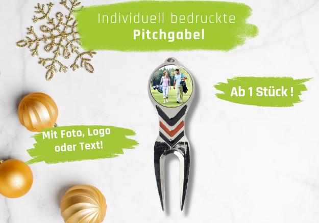 Pitchgabel mit Logo oder Text bedrucken