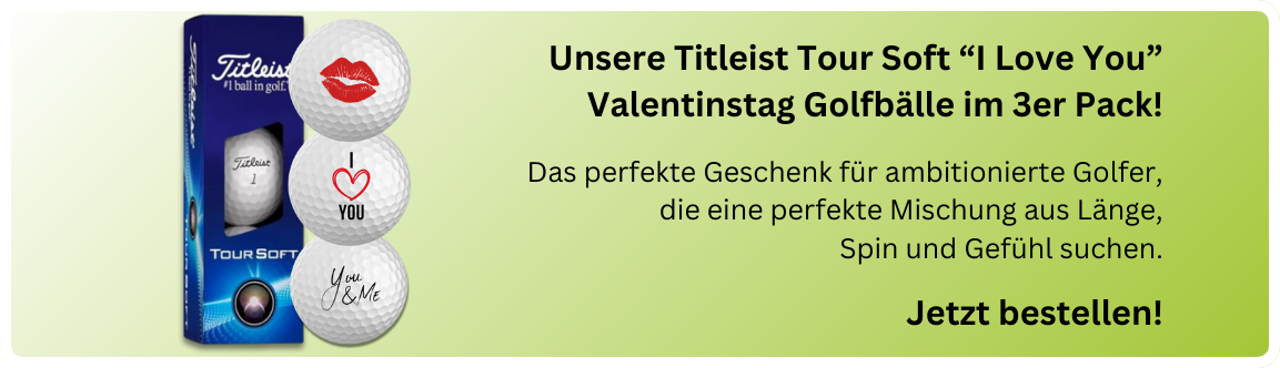 Titleist Tour Soft I Love You Valentinstag Golfbälle für Verliebte